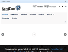 Tablet Screenshot of novicor.com